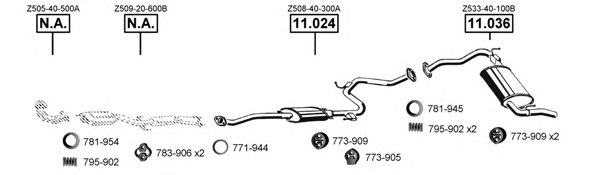 ASMET MA111460 Exhaust System